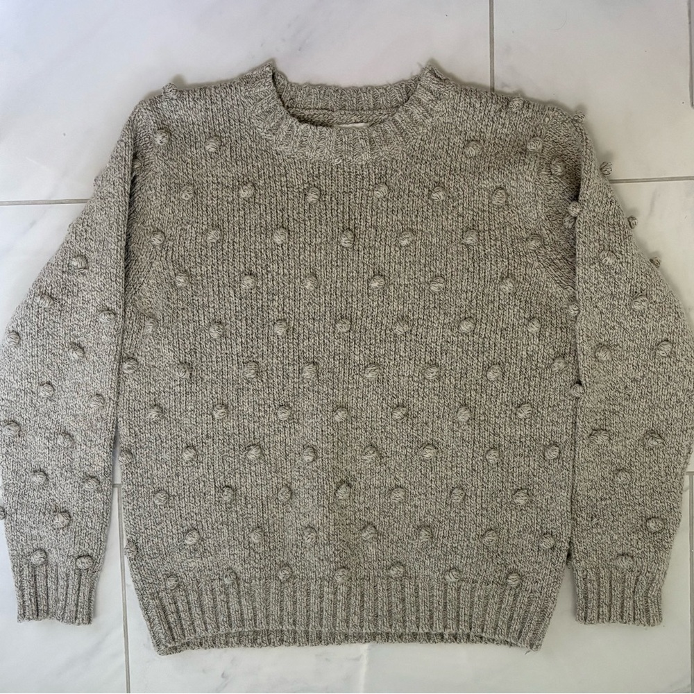 All Row Textured Dot Sweater - Picture 1 of 6